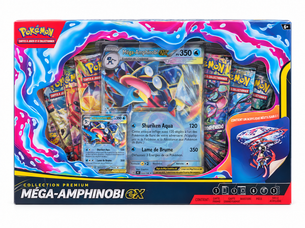 Coffret Collection Premium Méga-Amphinobi-ex sur fond blanc