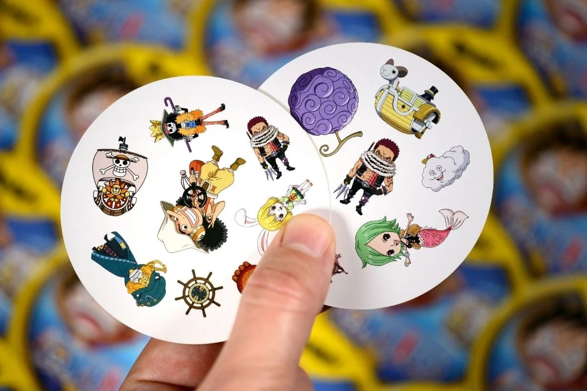dobble one piece — cartes en main pendant une partie