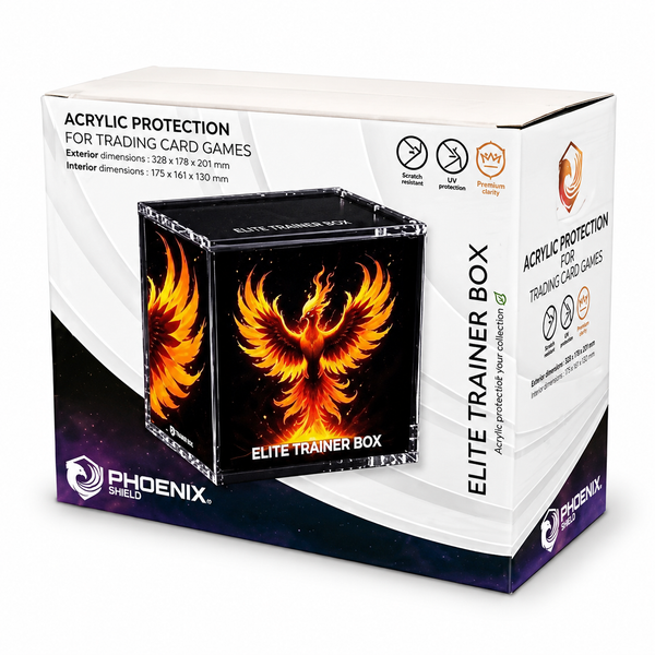 Protection acrylique Phoenix Shield pour ETB – emballage sur fond blanc