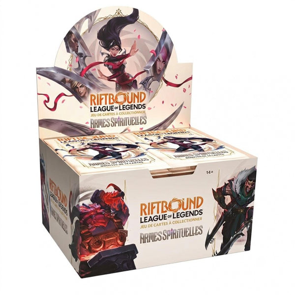 Display Riftbound Set 2 Armes Spirituelles en français sur fond blanc
