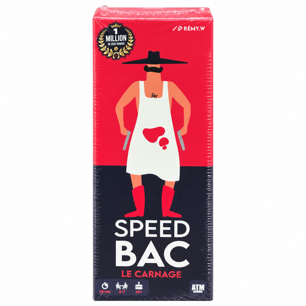 Speed Bac Le Carnage – Jeu de société – boîte sur fond blanc